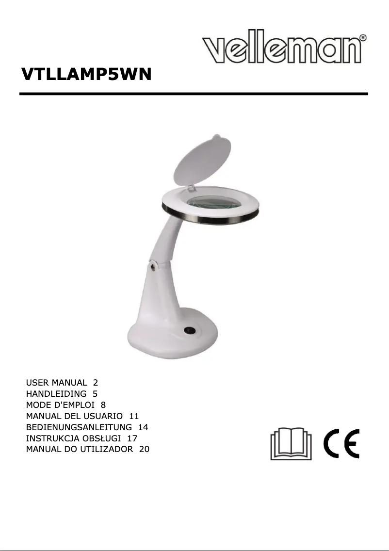 Image de la première page du manuel de l'appareil VTLLAMP5WN