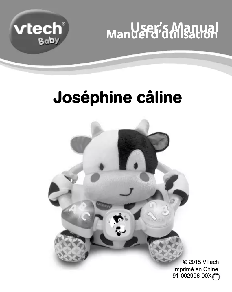 Image de la première page du manuel de l'appareil Joséphine Câline