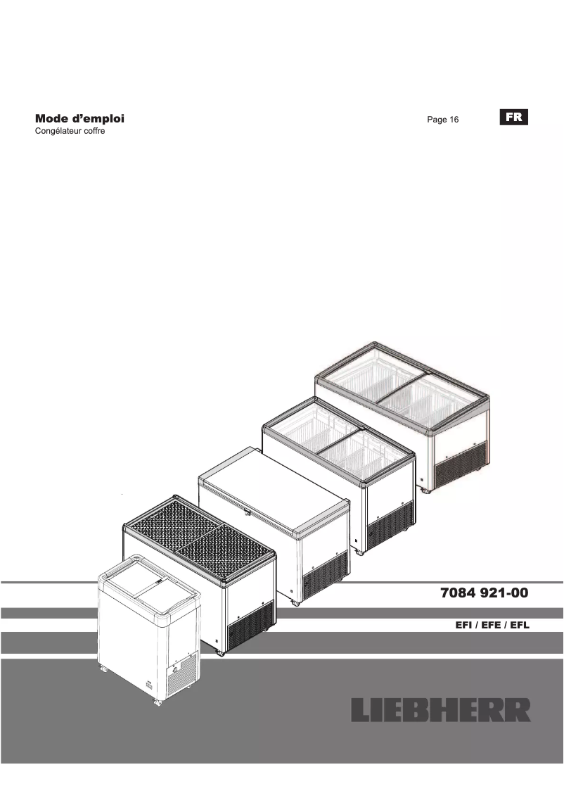 Image de la première page du manuel de l'appareil EFL 6055