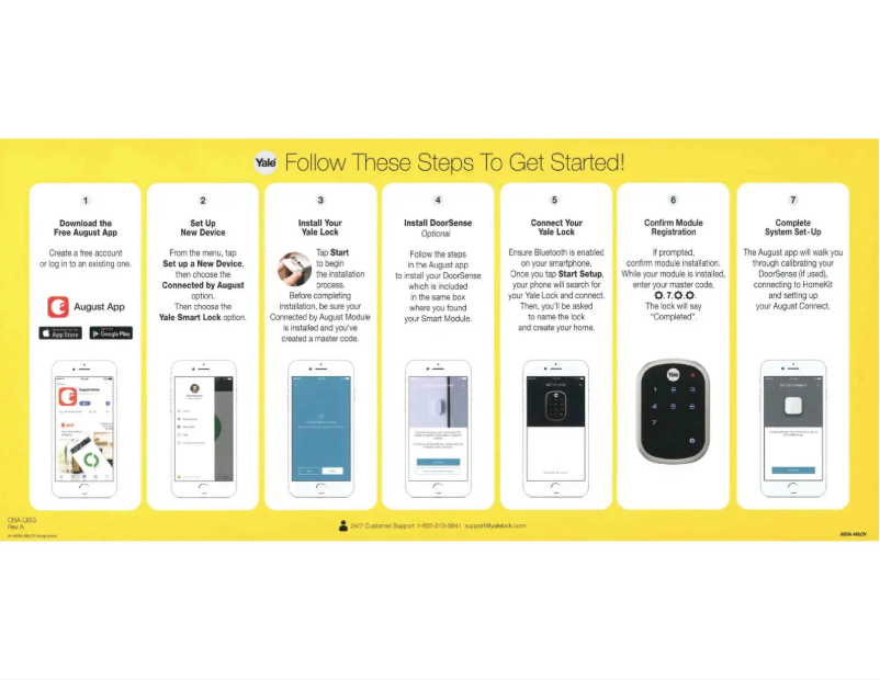 Page 1 de la notice Manuel utilisateur Yale Real Living Assure Lock YRD216