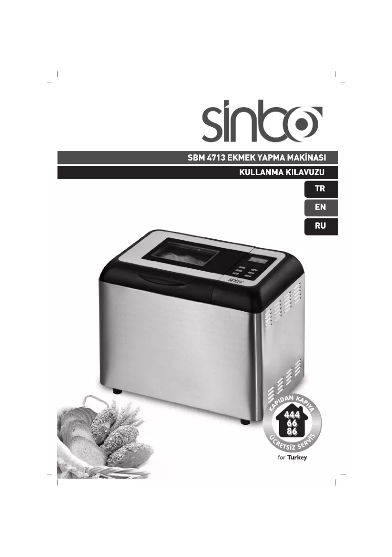 Page 1 de la notice Manuel utilisateur Sinbo SBM 4713