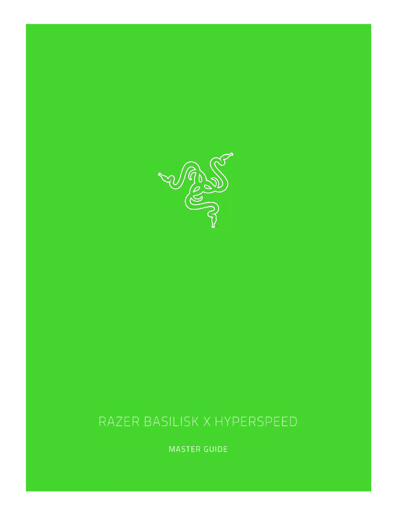 Página 1 del manual Manual de usuario Razer Basilisk X Hyperspeed