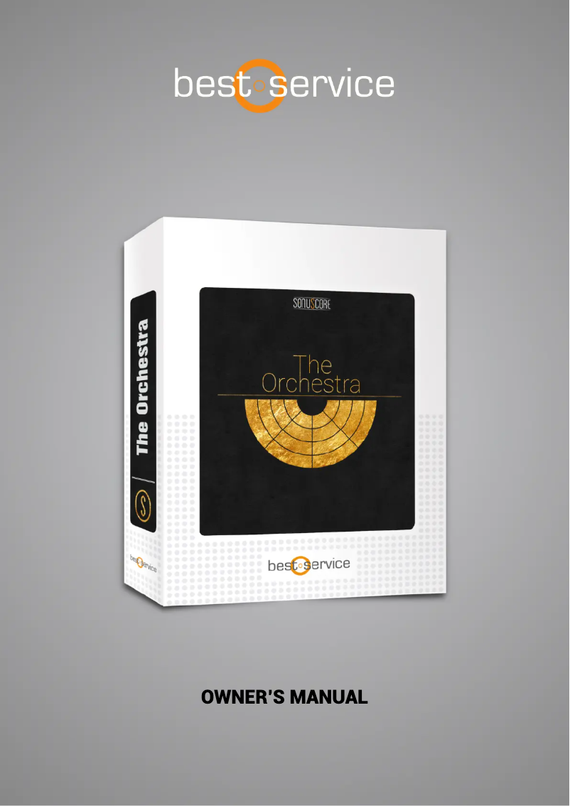 Page 1 de la notice Manuel utilisateur Best Service The Orchestra