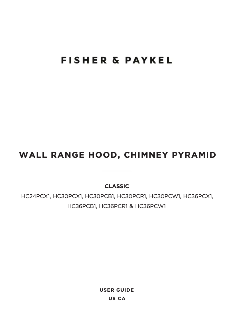 First page image of the manual for HC30PCX1