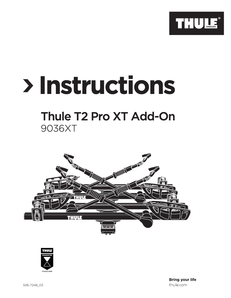 Página 1 del manual Manual de usuario Thule T2 Pro XT 9036XT