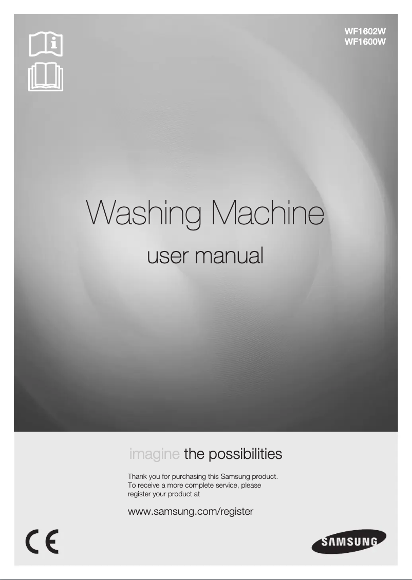 Page 1 de la notice Manuel utilisateur Samsung WF1602WUV/XEO