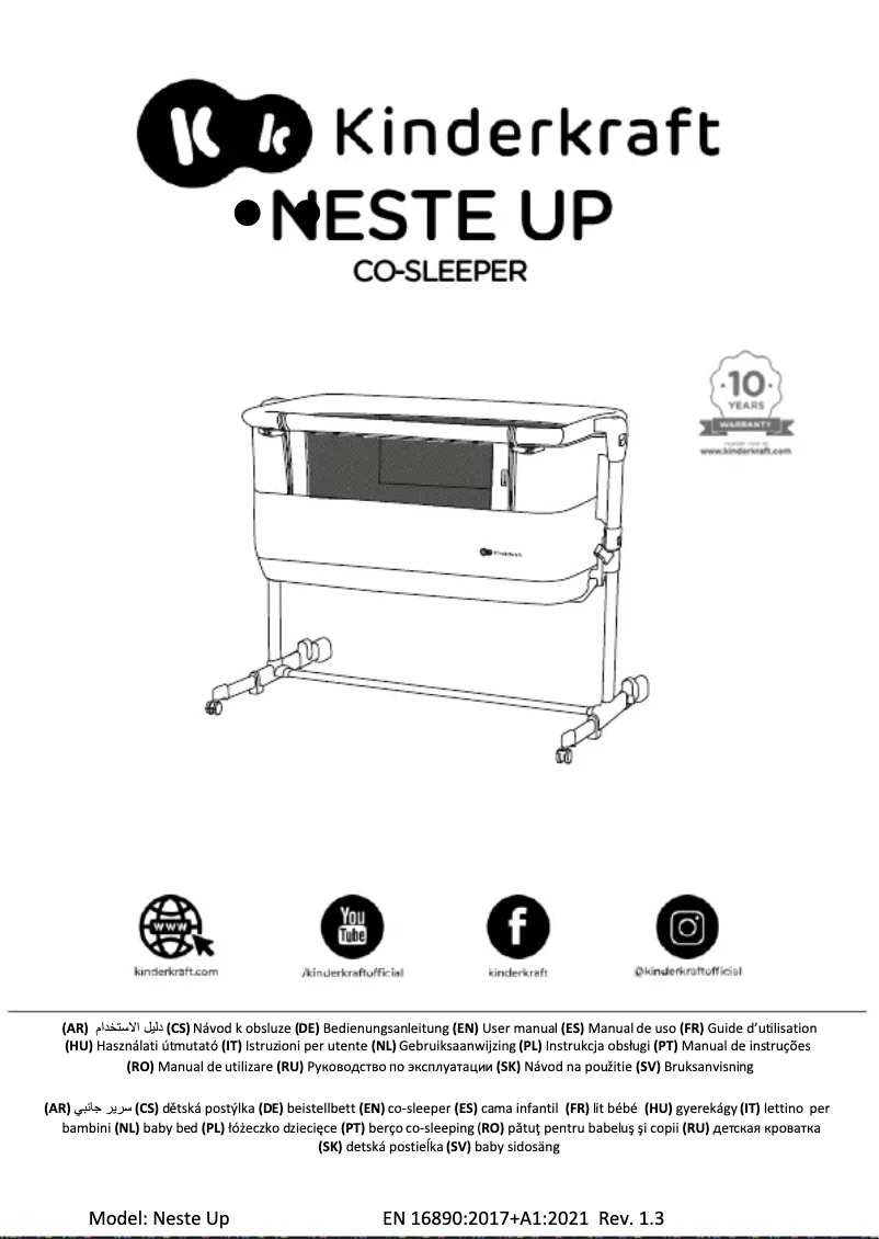 Página 1 del manual Manual de usuario Kindercraft NESTE UP