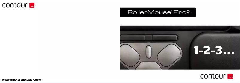 Page n°1 - Manuel utilisateur BakkerElkhuizen Rollermouse Pro2