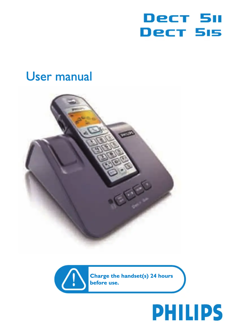 Página 1 del manual Manual de usuario Philips DECT5151S