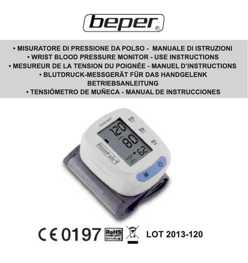 Page 1 de la notice Manuel utilisateur Beper 40.121