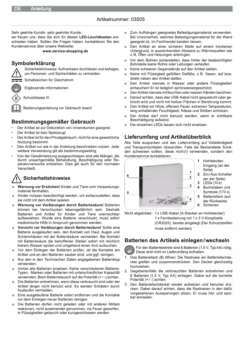 Image de la première page du manuel de l'appareil 03505