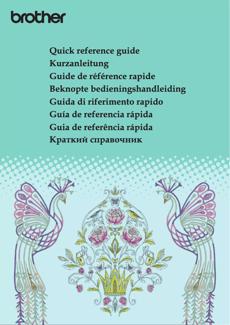 Page 1 de la notice Manuel utilisateur Brother Innov-is XJ2