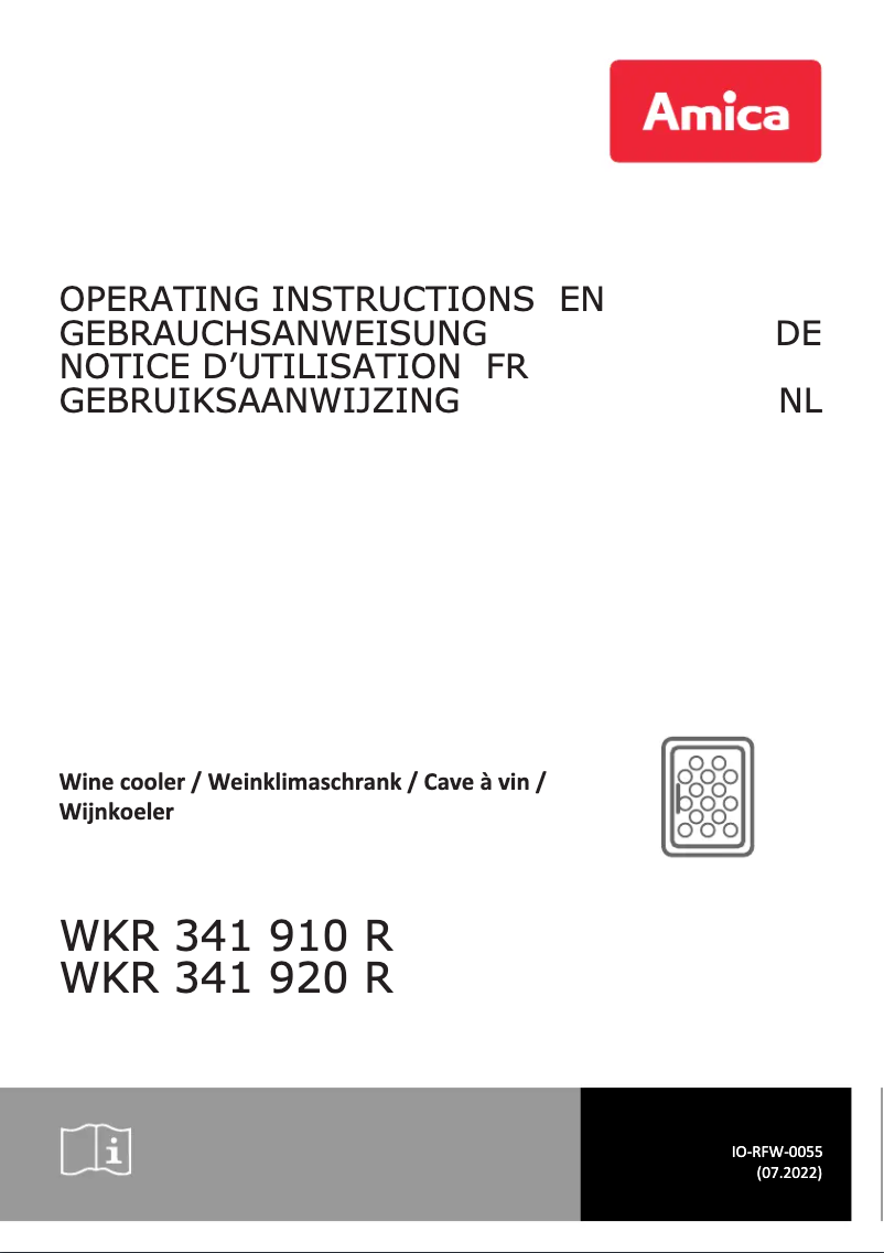 Page 1 de la notice Manuel utilisateur Amica WKR 341 920 R
