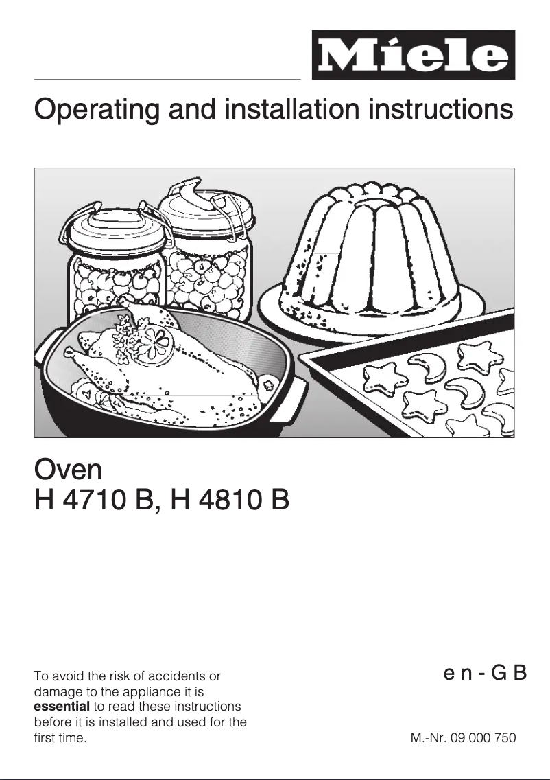 Image de la première page du manuel de l'appareil H 4810B