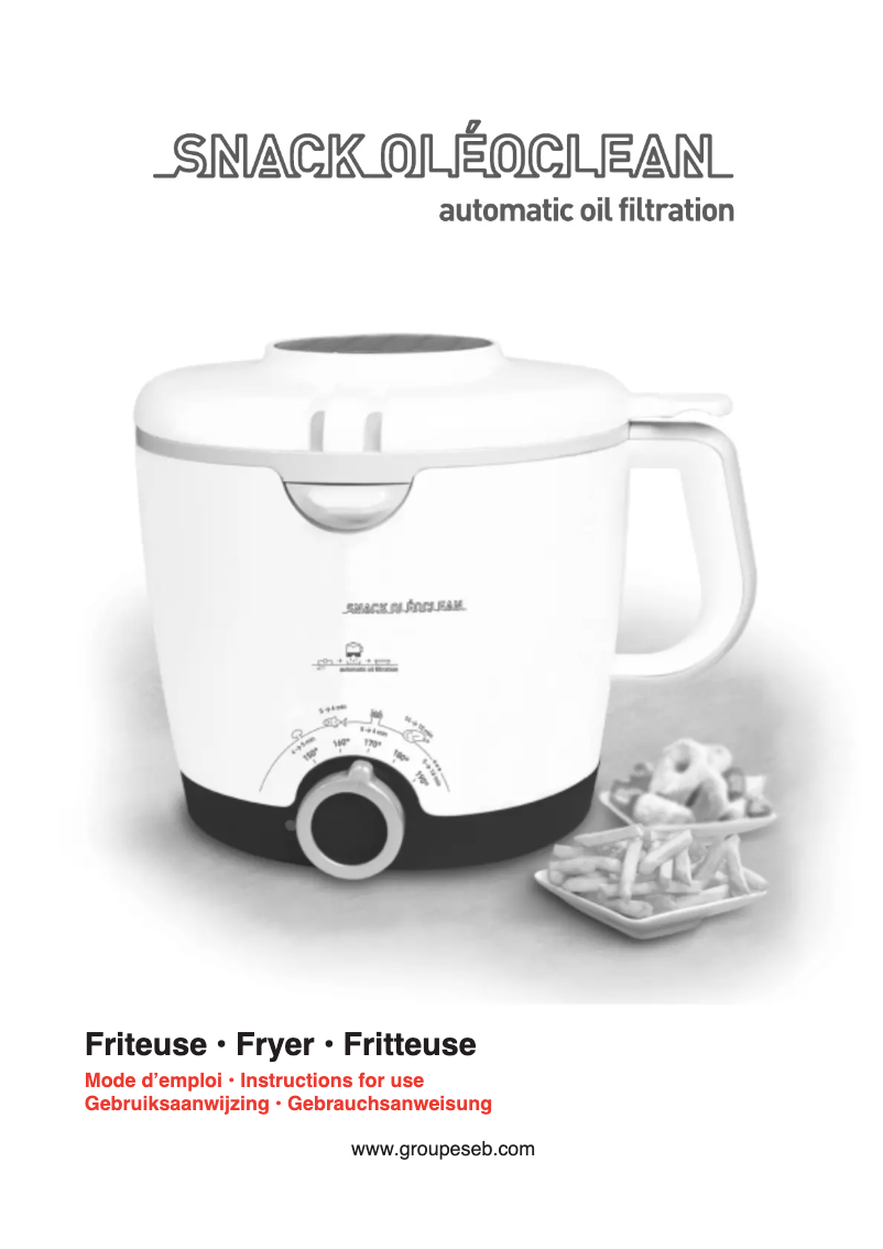 Page 1 de la notice Manuel utilisateur Tefal Snack Oleoclean FA700131