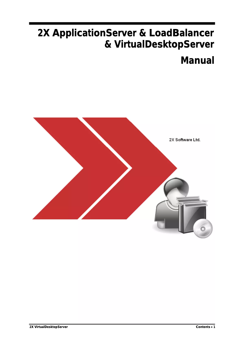 Page 1 of the manual User Manual 2X ApplicationServer