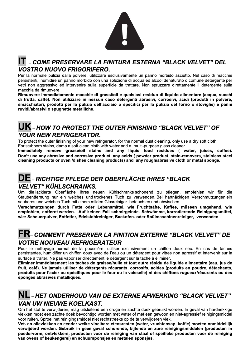 Page 1 de la notice Manuel utilisateur Smeg FAB28RDBLV3