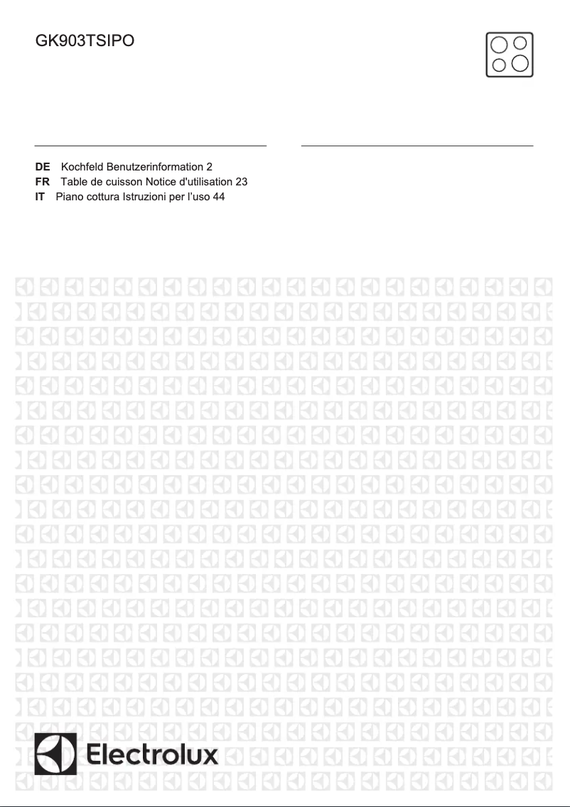 Image de la première page du manuel de l'appareil GK903TSIPO