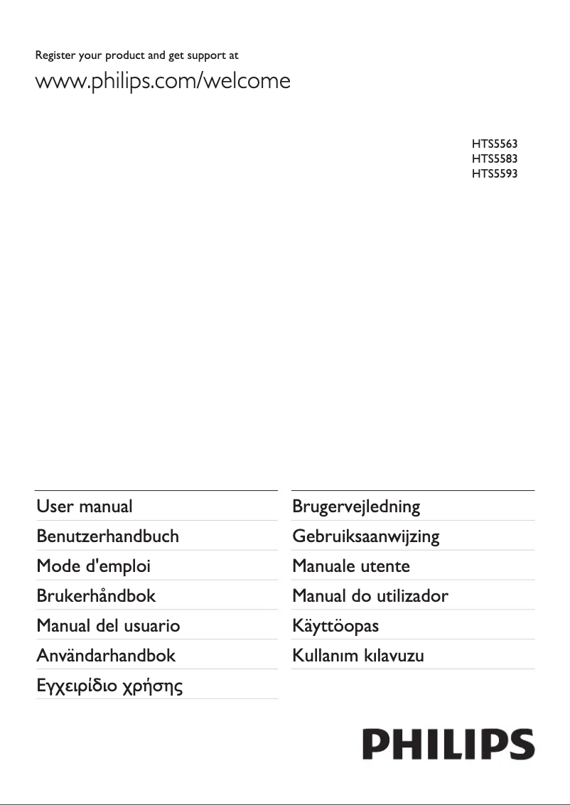 Imagen de la primera página del manual del dispositivo HTS3578W