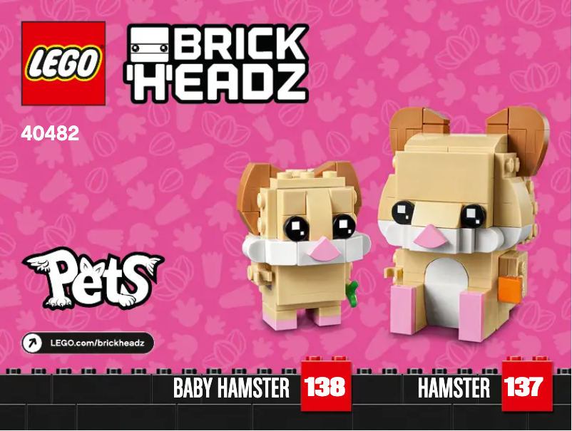 Page 1 de la notice Manuel utilisateur Lego Brickheadz 40482