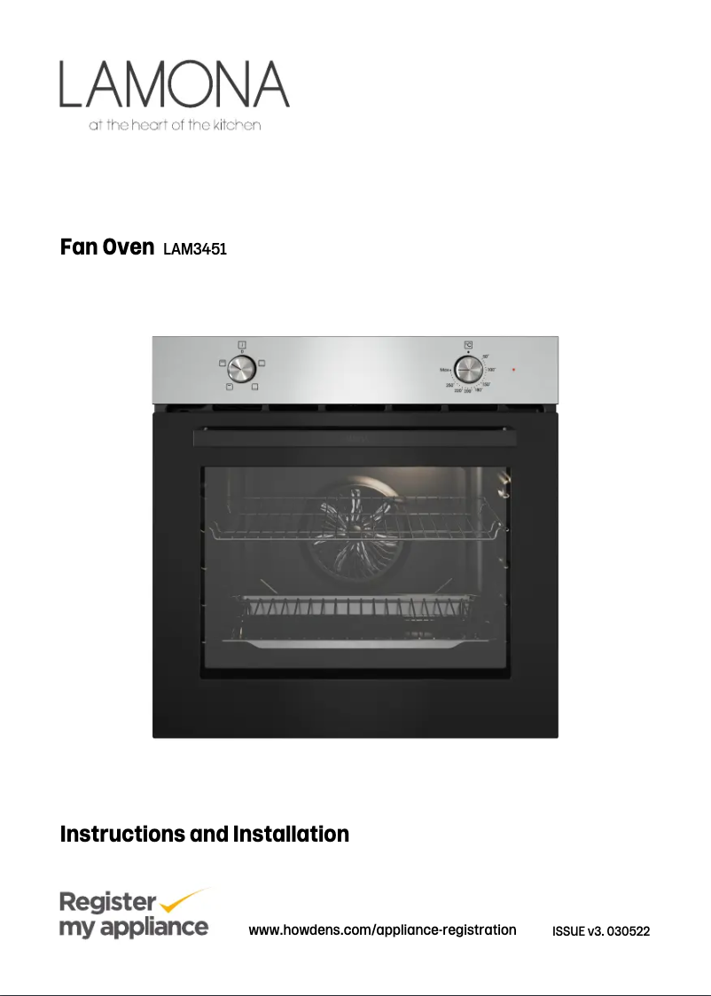 Page n°1 - Manuel utilisateur Lamona LAM3451