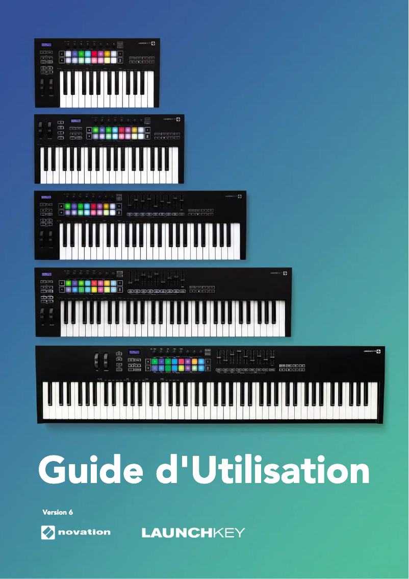 Page 1 de la notice Manuel utilisateur Novation Launchkey 49 MK3