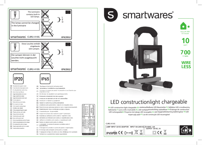 Page 1 de la notice Manuel utilisateur Smartwares 10.030.51