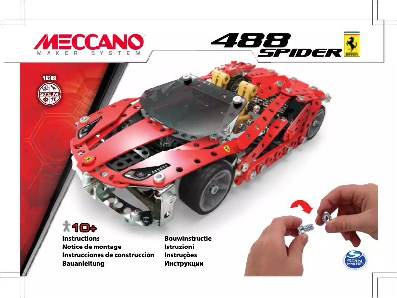 Page 1 de la notice Manuel utilisateur Meccano Ferrari 488 Spider