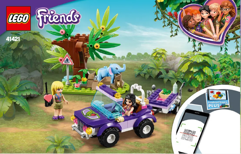 Page n°1 - Consignes visuelles Lego Friends 41421