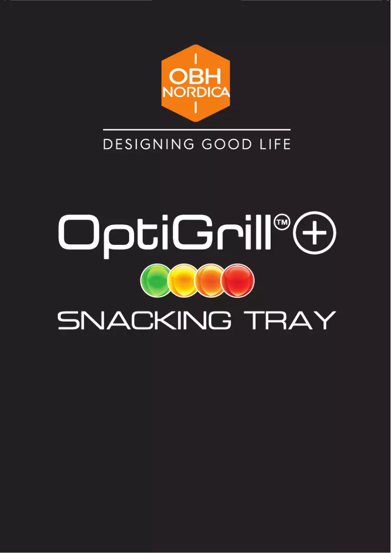 Page 1 de la notice Manuel utilisateur OBH Nordica OptiGrill+ Snacking Tray
