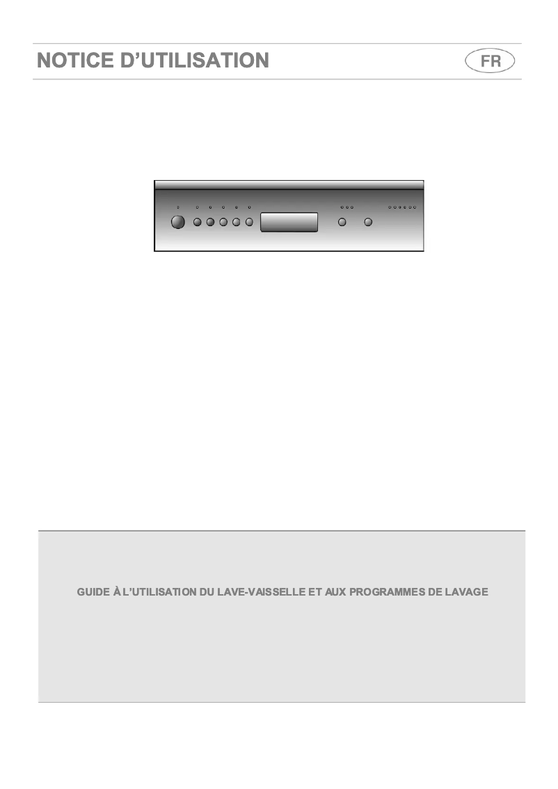 Page 1 de la notice Manuel utilisateur Smeg LSA4649B