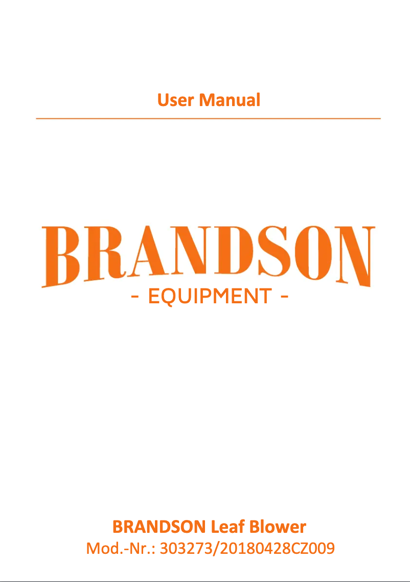 Page n°1 - Manuel utilisateur Brandson 303273