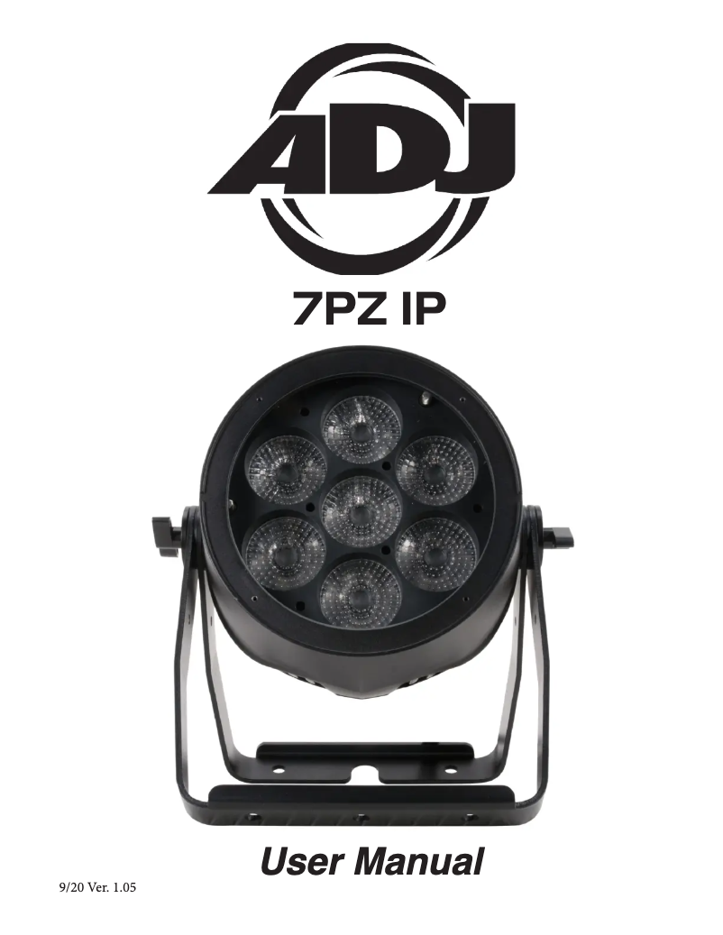 Page n°1 - Manuel utilisateur American DJ 7PZ IP