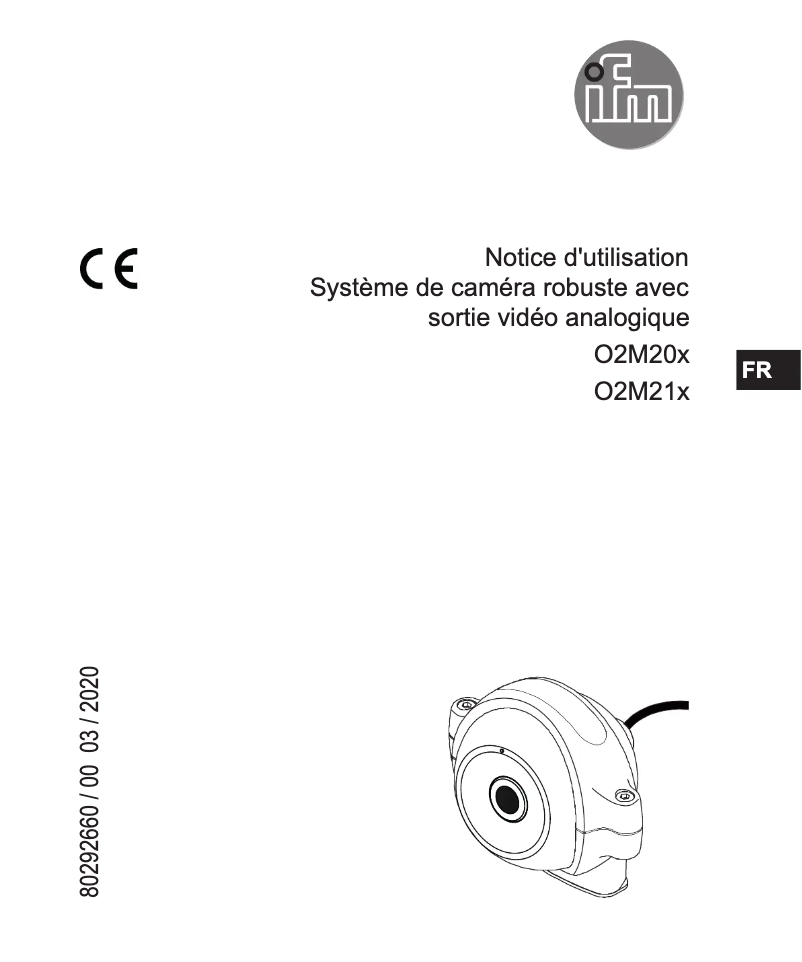 Page 1 de la notice Manuel utilisateur IFM O2M203