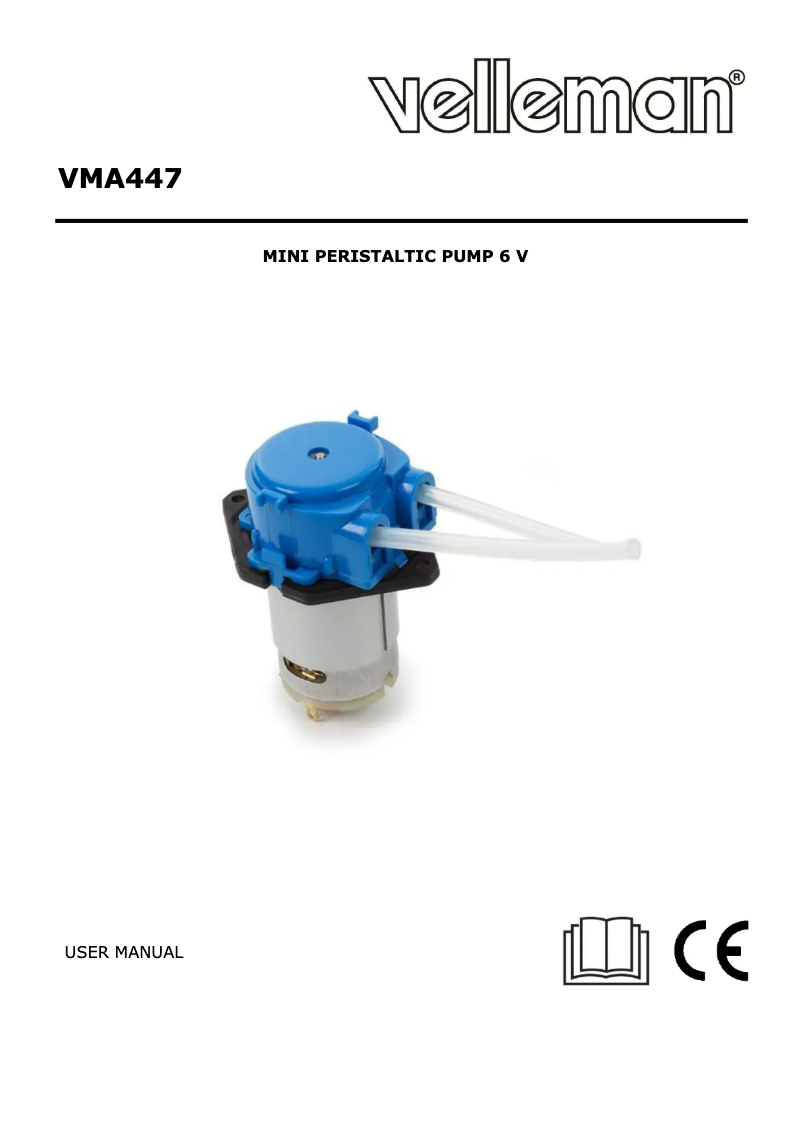 Imagen de la primera página del manual del dispositivo VMA447