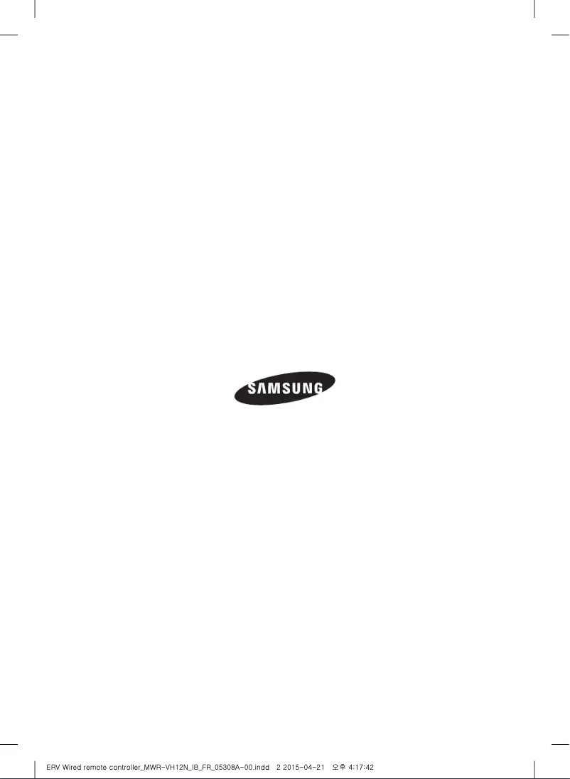 Page 1 de la notice Manuel utilisateur Samsung MWR-VH12N