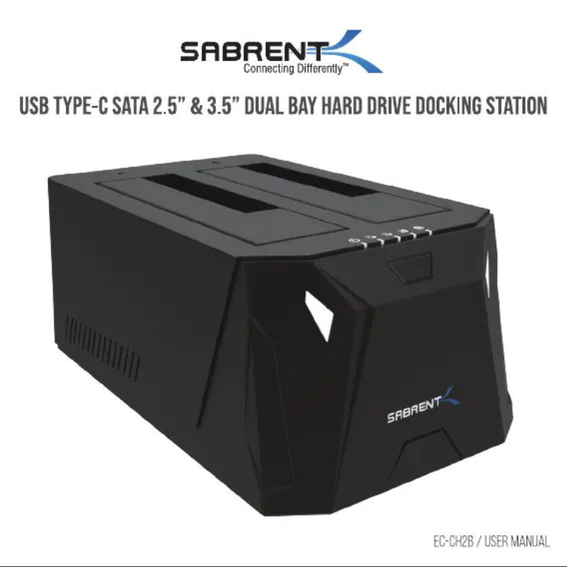 Page n°1 - Manuel utilisateur Sabrent EC-UBLB