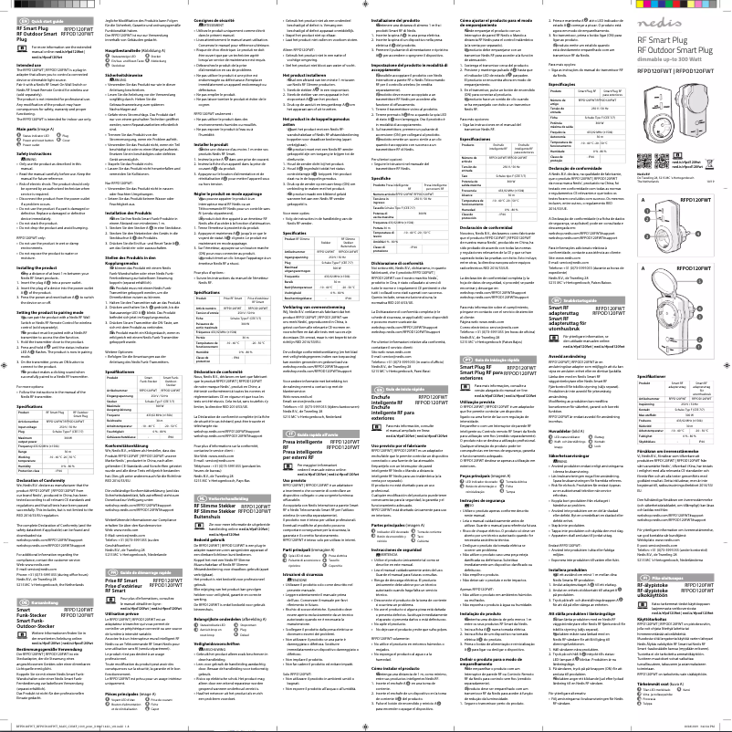 Page n°1 - Manuel utilisateur Nedis RFPD120FWT