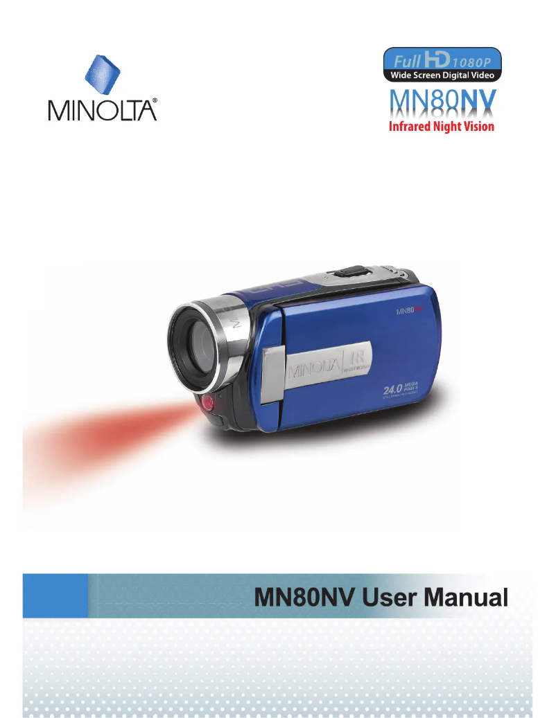 Page n°1 - Manuel utilisateur Minolta MN80NV