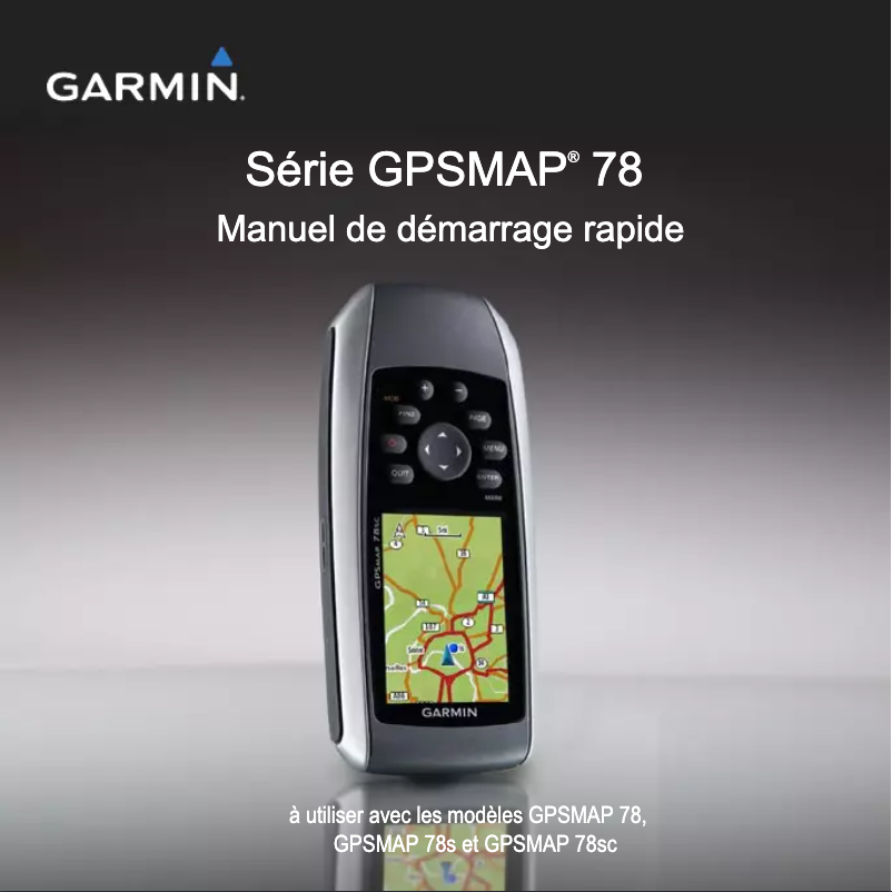 Image de la première page du manuel de l'appareil GPSMAP 78SC