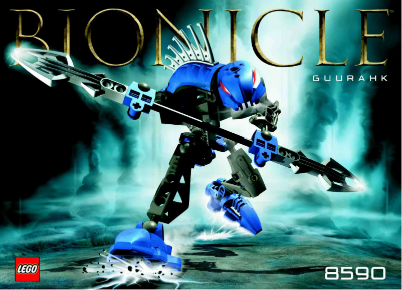 Image de la première page du manuel de l'appareil Bionicle 8590