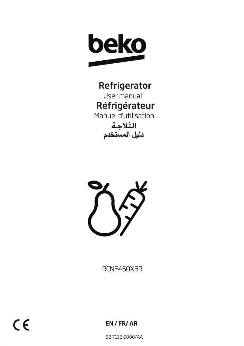 Image de la première page du manuel de l'appareil RCNE450XBR