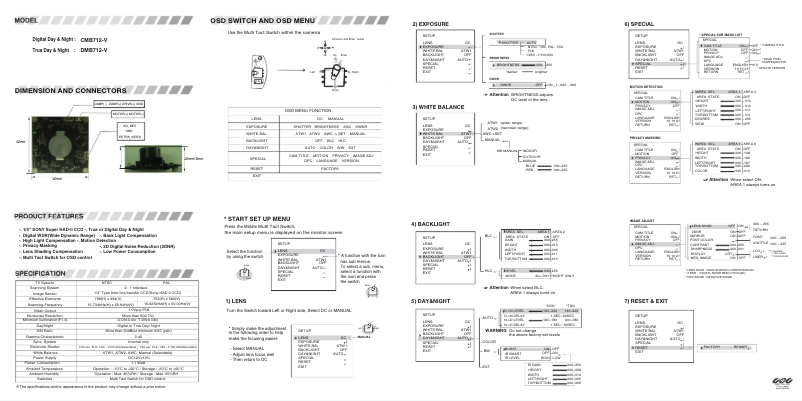 Page 1 de la notice Manuel utilisateur Ganz CMB712-L60