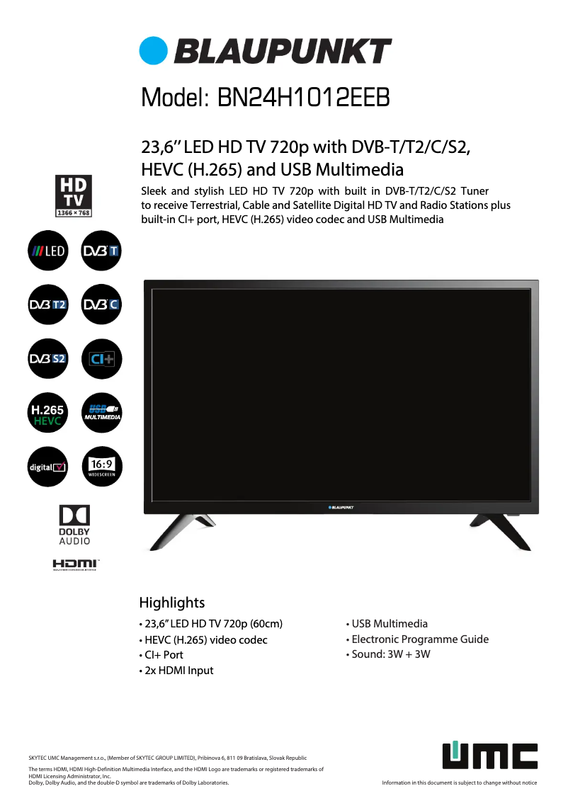 Image de la première page du manuel de l'appareil BA32H4322LEEB