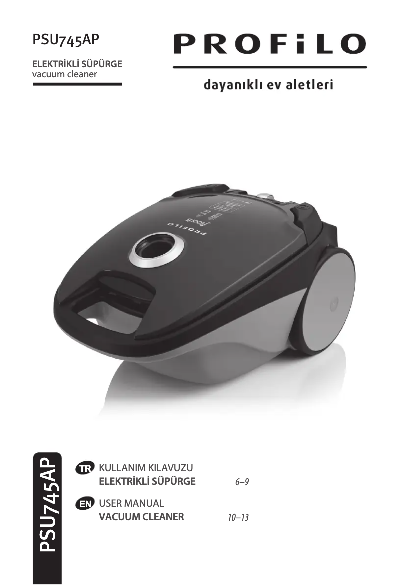 Image de la première page du manuel de l'appareil PSU745AP