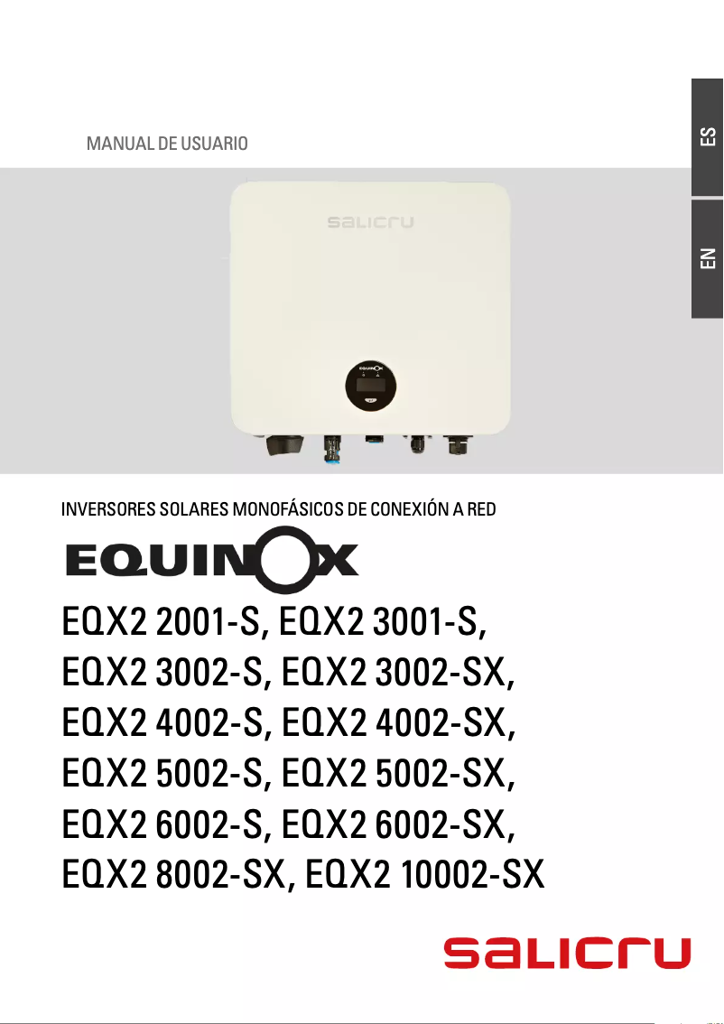 Página 1 del manual Manual de usuario Salicru EQX2 3001-S