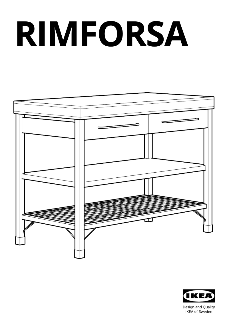 Image de la première page du manuel de l'appareil RIMFORSA 603.994.12