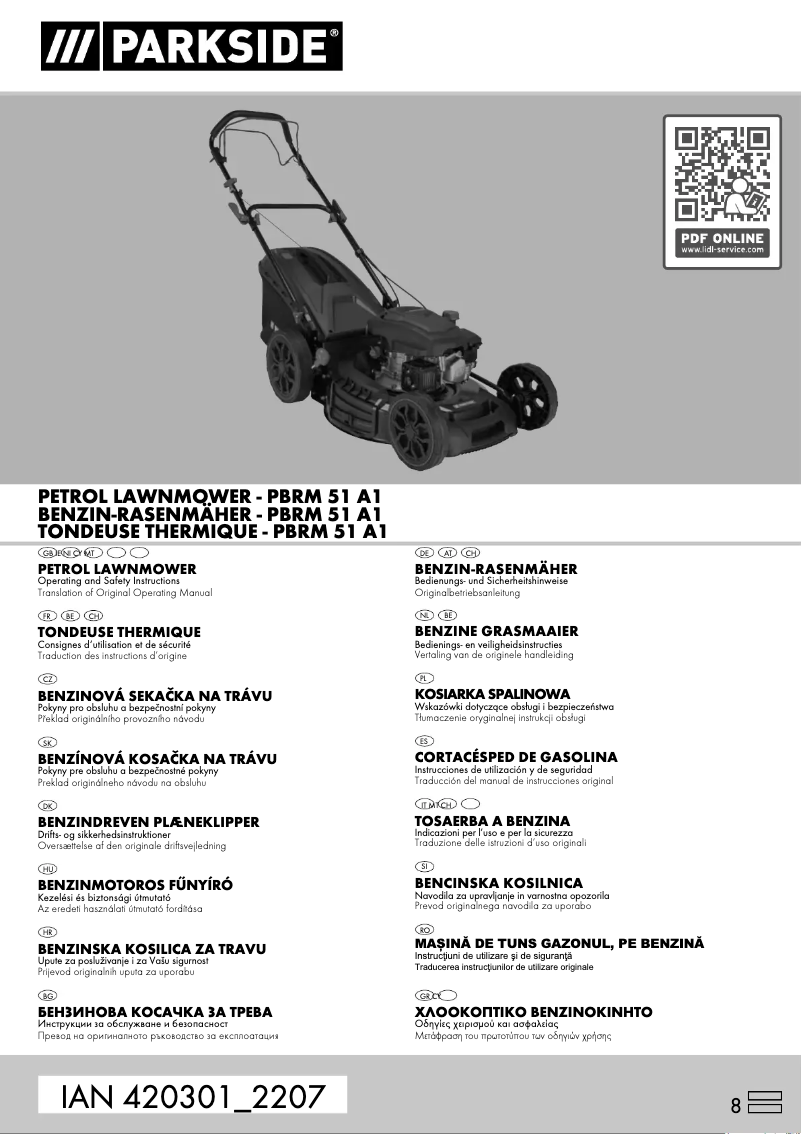 Page n°1 - Manuel utilisateur Parkside PBRM 51 A1