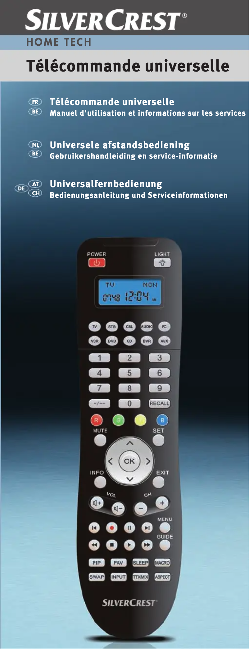 Image de la première page du manuel de l'appareil URC 1001