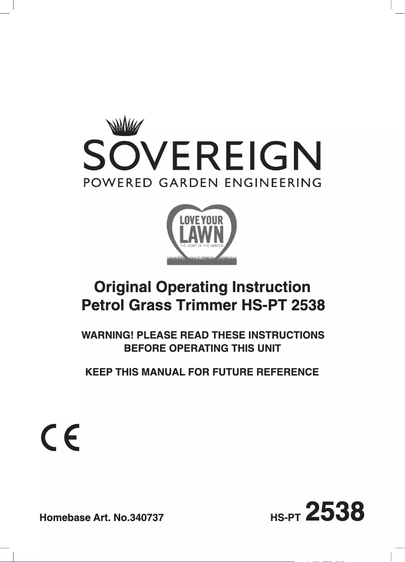 Page 1 de la notice Manuel utilisateur Sovereign HS-PT 2538